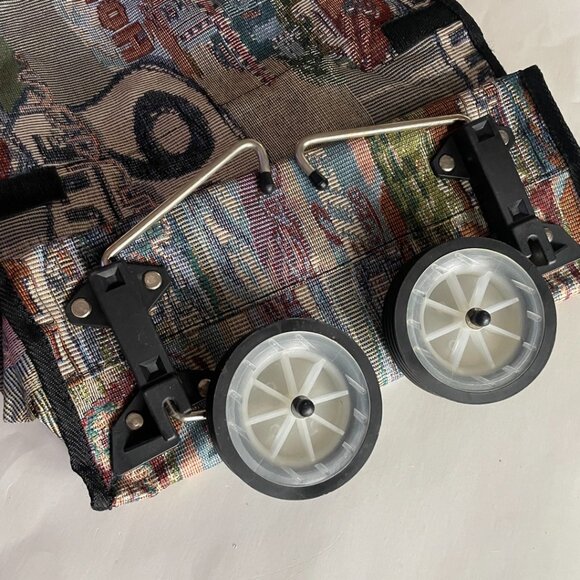 Foldable Rolling Shopping Cart / Tote with Wheels - Picture 2 of 14